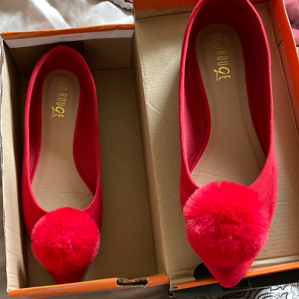 Red dress shoes